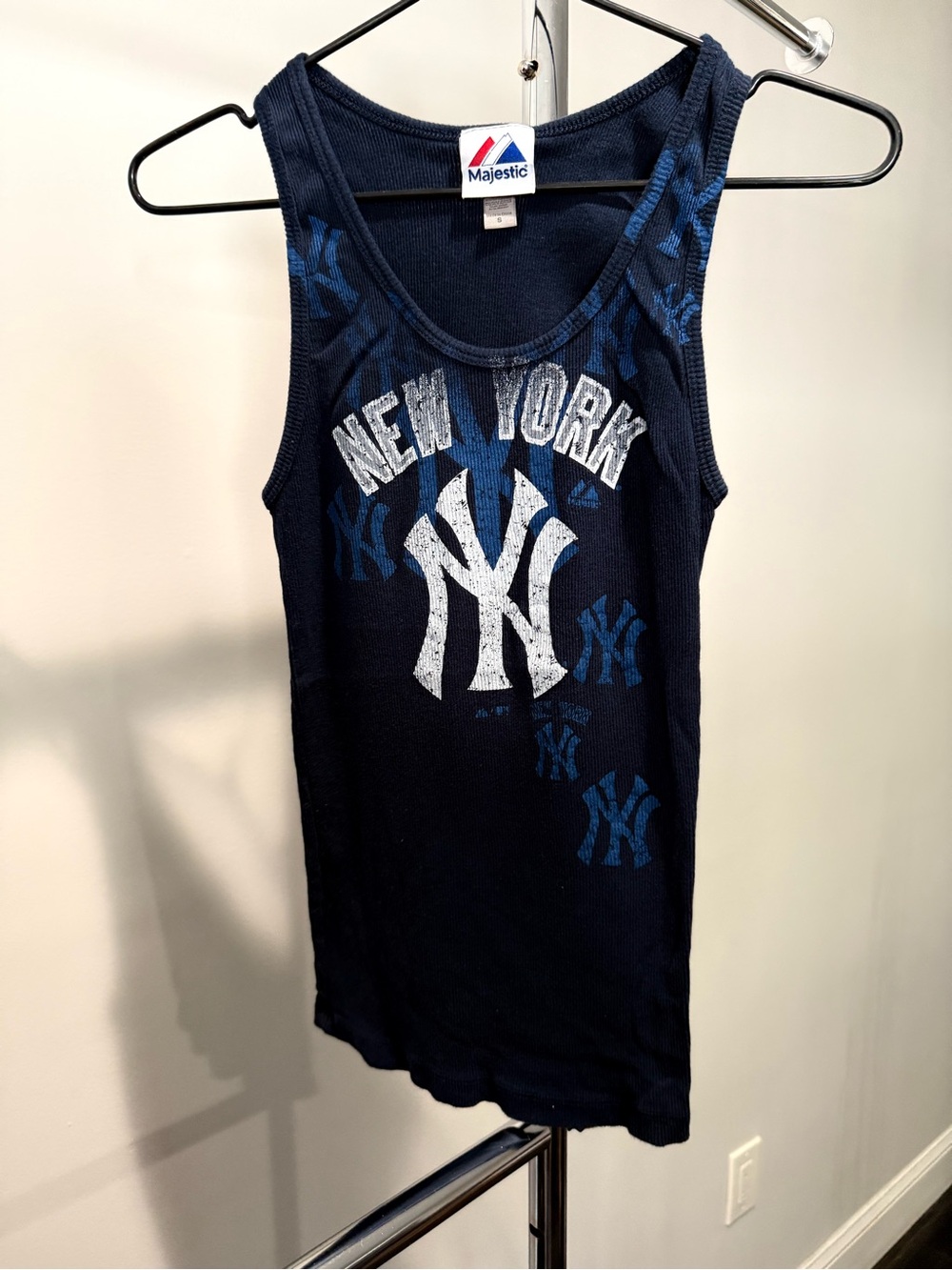 Majestic Navy New York Yankees Graphic Tank Top for Kids